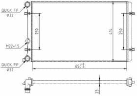 Радиатор охлаждения двигателя Радиатор охлаждения двигателя
