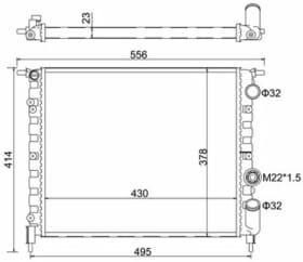 Радиатор охлаждения двигателя Радиатор охлаждения двигателя
