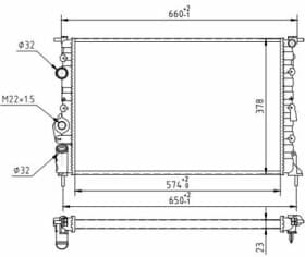 Радиатор охлаждения двигателя Радиатор охлаждения двигателя