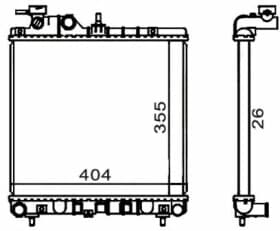 Радиатор охлаждения двигателя