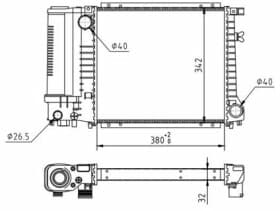 Радиатор охлаждения двигателя