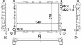 Радіатор охолодження двигуна