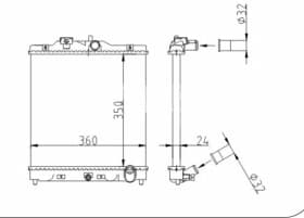 Радіатор охолодження двигуна Радіатор охолодження двигуна