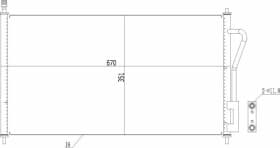 Радіатор кондиціонера Hart 602490