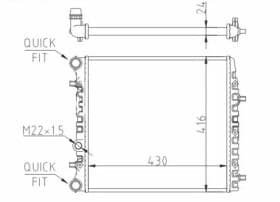 Радіатор охолодження двигуна Радіатор охолодження двигуна