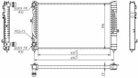 Радіатор охолодження двигуна Радіатор охолодження двигуна