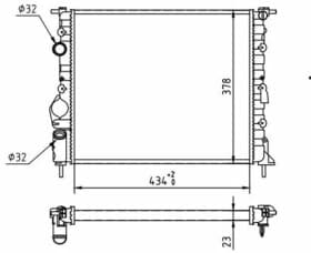 Радиатор охлаждения двигателя Радиатор охлаждения двигателя