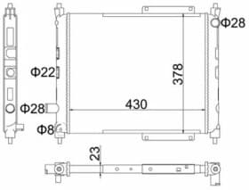 Радиатор охлаждения двигателя