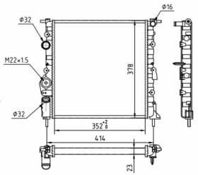 Радиатор охлаждения двигателя Радиатор охлаждения двигателя