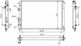 Радиатор охлаждения двигателя Радиатор охлаждения двигателя