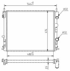 Радиатор охлаждения двигателя Радиатор охлаждения двигателя