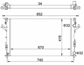 Радиатор охлаждения двигателя Радиатор охлаждения двигателя