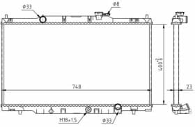 Радіатор охолодження двигуна Радіатор охолодження двигуна