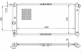 Радиатор охлаждения двигателя Радиатор охлаждения двигателя