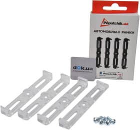 Комплект рамок номерного знака Poputchik 24-052-IS прозрачный