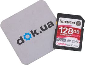 Карта пам’яті Kingston Canvas React Plus SDXC 128 ГБ
