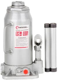 Домкрат Intertool бутылочный гидравлический 15 т GT0027