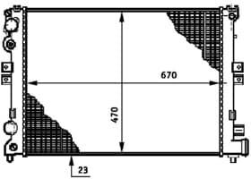 Радиатор охлаждения двигателя