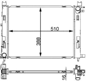 Радіатор охолодження двигуна