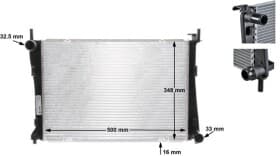 Радиатор охлаждения двигателя