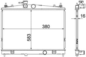 Радиатор охлаждения двигателя