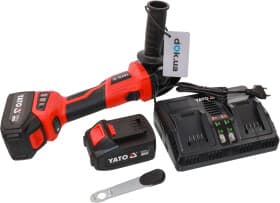 Болгарка аккумуляторная Yato YT-828295 (2 аккумулятора + ЗУ) 125 мм