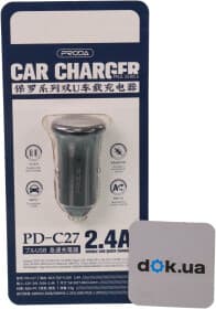USB зарядка в авто Proda Paul Series PD-C27-BK