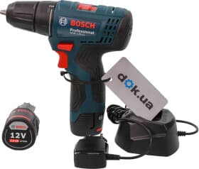 Шурупокрут Bosch акумуляторний GSR 120-Li Professional (2 акумулятори + ЗП + чохол)