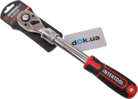 Тріскачка Intertool ET-8006 телескопічна 1/2" 72 зубця 330 мм