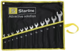 Набір ключів ріжково-накидних Starline NRGKK709 6-22 мм 12 шт