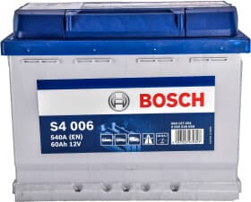 Акумулятор Bosch 6 CT-60-L S4 Silver 0092S40060