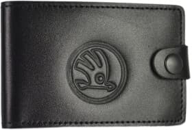 Визитница Poputchik 4002-030 с логотипом Skoda цвет черный