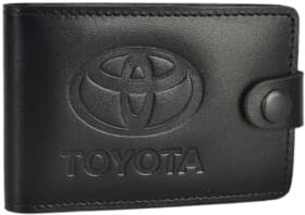 Візитниця Poputchik 4002-041 з логотипом Toyota колір чорний