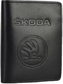 Портмоне-органайзер Poputchik 5070-030 с логотипом Skoda цвет черный