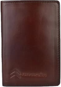 Портмоне-органайзер Poputchik 5062-027P с логотипом Citroen цвет коричневый