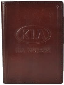 Портмоне-органайзер Poputchik 5141-029P з логотипом KIA колір коричневий