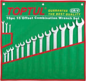 Набор ключей рожково-накидных Toptul GBAA1604 1/4"-1"1/4 16 шт