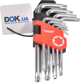 Набор ключей TORX Carlife WR2111 T10H-T50H 9 шт