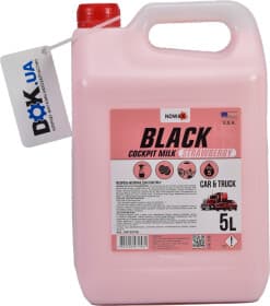 Поліроль для салону Nowax Black Cockpit Milk полуниця 5000 мл