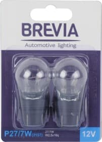 Автолампа Brevia P27/7W W2,5x16q 27 W 7 W прозрачная 12339B2