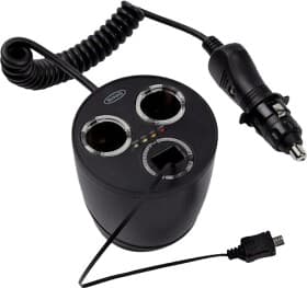 Разветвитель прикуривателя с USB Ring 2 в 1 + USB RMS13