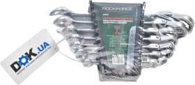 Набор ключей комбинированных трещоточных Rockforce RF-51072F 8-19 мм с шарниром 7 шт