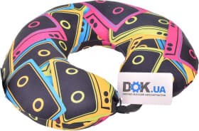 Подушка-подголовник Coverbag Кассеты синяя 327