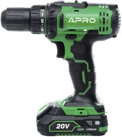 Шурупокрут Apro акумуляторний 20D (2 акумулятори + ЗП + чохол)