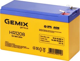 Аккумулятор для ИБП Gemix HR1208 10700208 8 Ач 12 В Аккумулятор для ИБП Gemix HR1208 10700208 8 Ач 12 В
