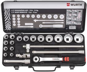 Набор торцевых головок и комплектующих Würth 09651320 1/2" (21 пр.)