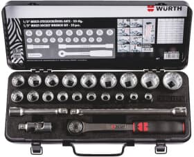 Набор торцевых головок и комплектующих Würth 096513023 1/2" (23 пр.)