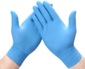 Перчатки бытовые Würth нитриловые голубой