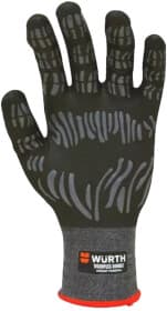 Перчатки рабочие Würth TigerFlex Double нейлоновые с нитриловым покрытием черные