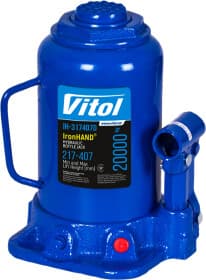 Домкрат Iron Hand бутылочный пневматический 20 т IH-317407D